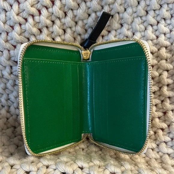 Clare V Petit Zip Wallet – Checkered Print – Like New - Picture 3 of 3